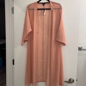 EXPRESS- Pink and Gold Kimono Cover Up